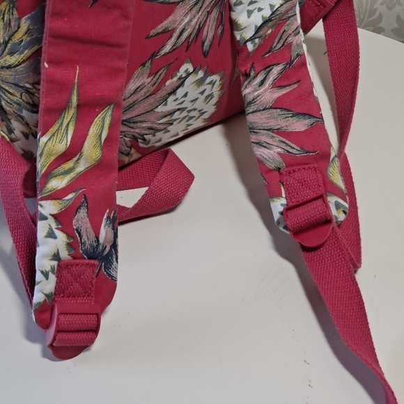 Roxy Backpack floral canvas hot pink - Picture 7 of 12